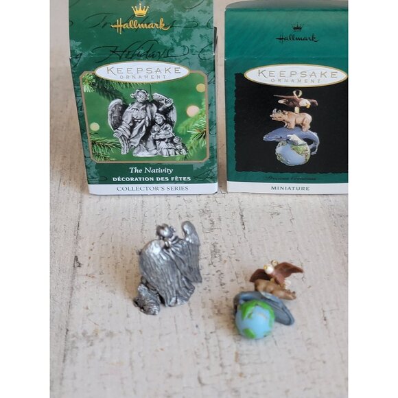 Hallmark miniature Noah earth animal nativity ornament Xmas set - Picture 5 of 6
